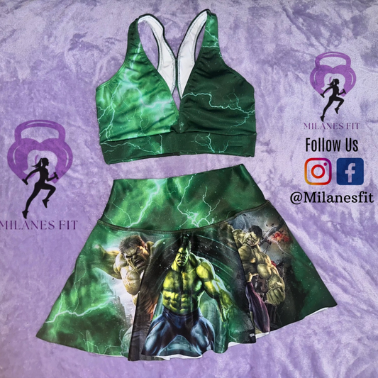 Hulk Skirt Set 💚⚡